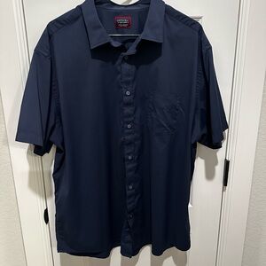 UNTUCKit Men's Dark Blue Casual Button Down Shirt